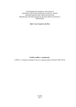 Silva PSOL UFPR - the observatory of social and political elites of