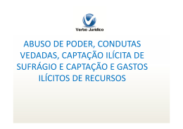 abuso de poder, condutas vedadas, capta&ccedil;&atilde;o il&iacute;cita de sufr&aacute;gio e