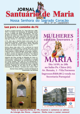 Setembro de 2013 setembro - Santu&aacute;rio de Nossa Senhora do