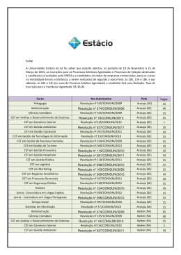 Edital EAD de Vagas e Informa&ccedil;&otilde;es