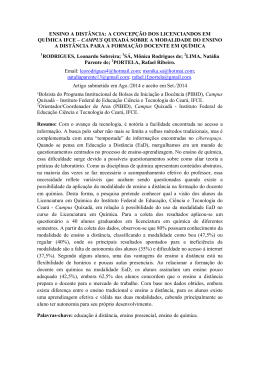 ENSINO A DIST&Acirc;NCIA: A CONCEP&Ccedil;&Atilde;O DOS