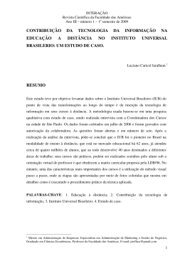 contribuição da tecnologia da informação na educação a distância