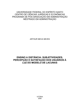 ensino a dist&acirc;ncia: subjetividades, percep&ccedil;&atilde;o e satisfa&ccedil;&atilde;o dos