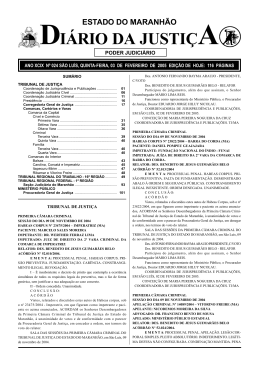 diário da justiça - Portal do Poder Judiciário do Estado do Maranhão