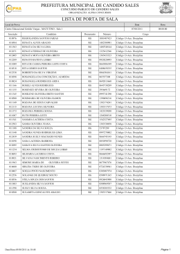 prefeitura municipal de candido sales lista de porta de sala