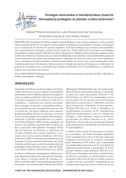 (Insecta: Homoptera) protegem as plantas contra