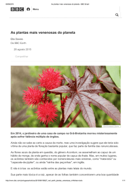 As plantas mais venenosas do planeta – BBC