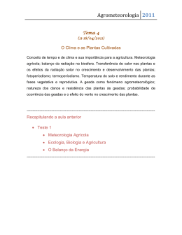 Agrometeorologia 2011
