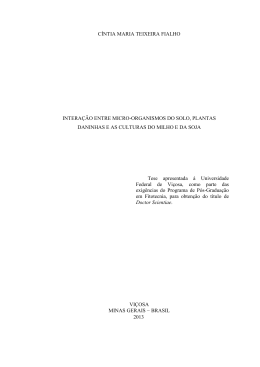 intera&ccedil;&atilde;o entre micro-organismos do solo, plantas - Locus
