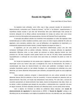Escala do Algod&atilde;o