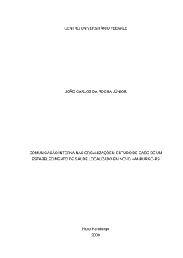 Comunica&ccedil;&atilde;o Interna nas Organiza&ccedil;&otilde;es