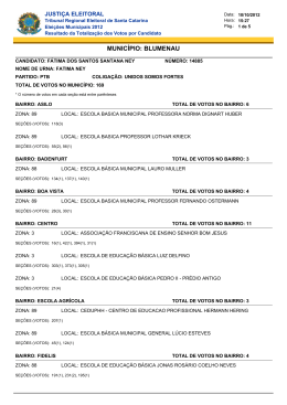 f&aacute;tima dos santos santana ney - Tribunal Regional Eleitoral de