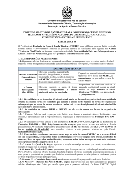 Edital - Concursos BioRio