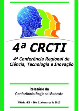 Relatorio CNCTI - Região Sudeste