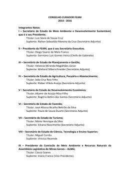Membros Conselho Curador - Feam 2014-2016