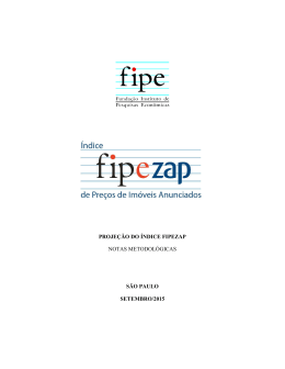 proje&ccedil;&atilde;o do &iacute;ndice fipezap notas metodol&oacute;gicas s&atilde;o paulo setembro