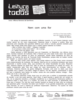 Nem com uma flor - teiadetextos.com.br