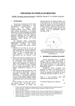 PRECESS&Atilde;O DO P PRECESS&Atilde;O DO PERI&Eacute;LIO DE MERC&Uacute;RIO E