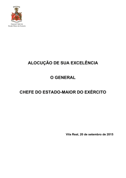 Alocu&ccedil;&atilde;o Gen CEME Dia do Ex&eacute;rcito 2015