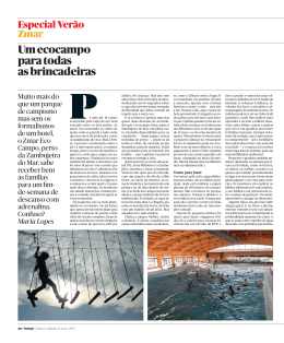 In Jornal Público - Fugas - Parte I, Junho 2015