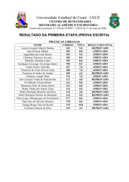 (prova escrita) da chamada publica n&ordm; 32/2015