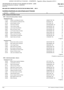 PSV 2013 ANEXO I DO EDITAL Nº 010/2013 – COMPERVE