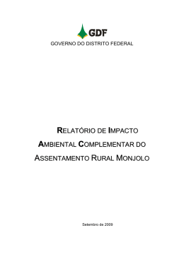 riac assentamento monjolo - Terracap