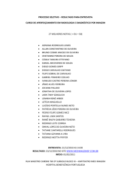 processo seletivo &ndash; resultado para entrevista curso