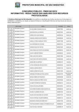 Informativo de Recursos Protocolados