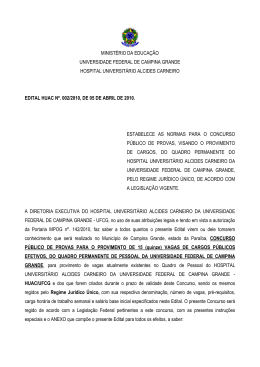 Abertura Edital