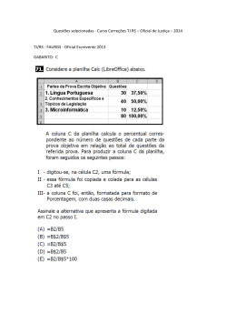 Quest&otilde;es selecionadas - Curso Corre&ccedil;&otilde;es TJ RS