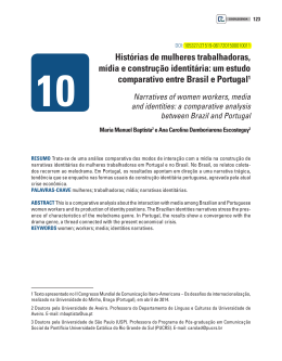 Hist&oacute;rias de mulheres trabalhadoras, m&iacute;dia e constru&ccedil;&atilde;o identit&aacute;ria