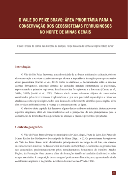 vale do peixe bravo area prioritaria para a conservacao dos