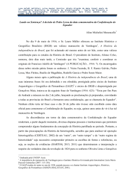 Laudo ou Senten&ccedil;a? - Semin&aacute;rio Brasileiro de Hist&oacute;ria da