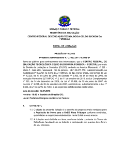 Edital Preg&atilde;o 16-2015