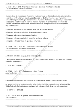 Simulado de Direito Constitucional com 30 Quest&otilde;es de Concursos