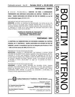 &Atilde;O JUDICI&Aacute;RIA DO RIO DE JANEIRO