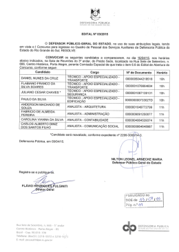 Edital 03/2015 - Convoca&ccedil;&atilde;o Reuni&atilde;o PNPI