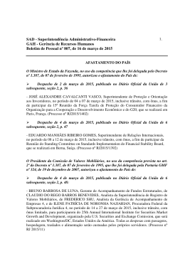 SAD - Superintend&ecirc;ncia Administrativo-Financeira GAH