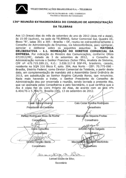 Ata da 136&ordf; RECA &ndash; 13/set/2012