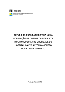 estudo da qualidade de vida numa popula&ccedil;&atilde;o de obesos da