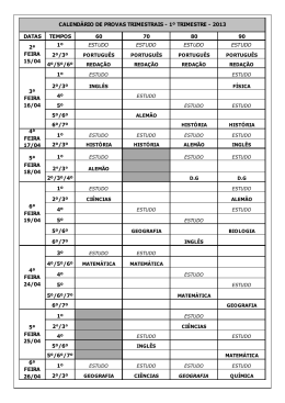 datas tempos 60 70 80 90 1&ordm; estudo estudo