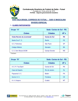 Confedera&ccedil;&atilde;o Brasileira de Futebol de Sal&atilde;o