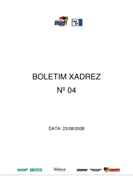 BOLETIM XADREZ Nº 04