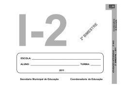 A T IVID A D ES INTEGRA D A S - 2 &ordm; A N O        2&ordm;