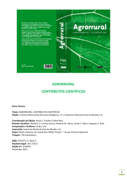 Agrorrural: contributos cient&iacute;ficos