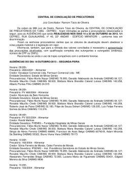 Pauta de Pagamento (Minas Gerais)