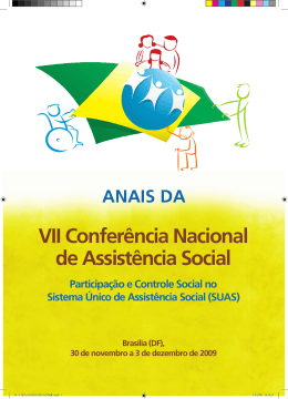 22 VII Confer&ecirc;ncia Nacional de Assist&ecirc;ncia Social