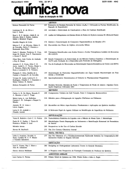 química nova - Sociedade Brasileira de Química