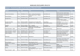 Lista 2012/13 - Escola Secundária Eça de Queirós
